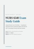 NURS 6540 EXAM STUDY GUIDE 2026&sol;2027 &vert; Advanced Practice Care of Frail Elders &vert; Walden Q&A with Verified Solutions &vert; Pass Guaranteed - A&plus; Graded&NewLine;&NewLine;