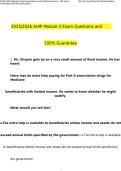 AHIP Module 3 Study Guide &lpar;2025&sol;2026&rpar; &vert; Medicare Part D Practice Questions with Detailed Explanations