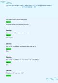 CLUB PILATES INSTRUCTOR EXA 1 UPDATED ACTUAL EXAM QUESTIONS CORRECT&NewLine;ANSWERS GRADED A PLUS