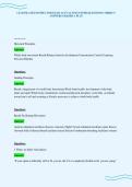 CLUB PILATES INSTRUCTOR EXAM ACTUAL TEST PAPER QUESTIONS CORRECT ANSWERS GRADED