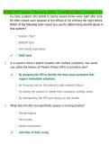 NURS 307 Exam 1 Review 2026&sol;2027 &vert; Verified Q&A &vert; Latest Update &vert; Graded A&plus;