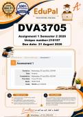 DVA3705 Assignment 1 &lpar;COMPLETE ANSWERS&rpar; Semester 2 2026 - DUE 21 August 2026