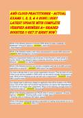 AWS Cloud Practitioner CLF-C02 &vert; CORRECT & VERIFIED &vert; Test Bank &vert; Actual Exam 2026 &vert; 100&percnt; Pass Guarantee &vert; Latest 2026&sol;2027 Version