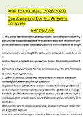 AHIP Final Exam Study Guide &lpar;2026&sol;2027&rpar; &vert; Medicare Certification Practice Questions with Detailed Explanations