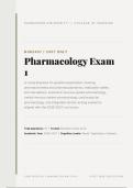 NUR2407 &sol; NUR 2407 EXAM 1 ACTUAL 2026&sol;2027 &vert; Pharmacology Rasmussen &vert; Complete Test Bank with Verified Q&A & Rationales &vert; Pass Guaranteed - A&plus; Graded&NewLine;&NewLine;