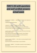 FDNY S-93 with questions&NewLine;and well verified answers&NewLine;actual exam