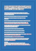 HESI BSN 266 EXAM 2026 UPDATE QUESTIONS&NewLine;AND CORRECT VERIFIED ANSWERS ALREADY&NewLine;GRADED A&plus; &lpar;BRAND NEW VISION&rpar;