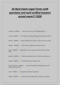 JD-Next Exam Legal Terms with&NewLine;questions and well verified answers&NewLine;actual exam&excl;&excl;&excl; 2026