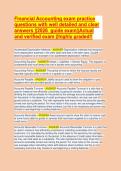 Kieso Financial Accounting Test Bank 2026 &vert; Correct & Verified Answers &vert; Actual Exam Questions &lpar;Latest Version&rpar;&NewLine;&NewLine;