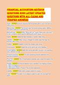 Advanced Financial Accounting Test Bank 2026 &vert; Actual Exam Questions with Verified 100&percnt; Correct Answers &vert; NEW