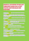Financial Accounting Principles TEST BANK 2026 &vert; CORRECT Answers for Actual Exam Questions &lpar;Verified Update&rpar;