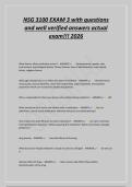 NSG 3100 EXAM 3 with questions&NewLine;and well verified answers actual&NewLine;exam&excl;&excl;&excl; 2026