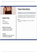 NR601 Week 6 iHuman Sophia King Case Study &vert; Complete EHR Documentation&comma; Assessment & Clinical Reasoning Guide