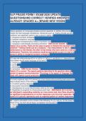 SLP PRAXIS FORM 1 EXAM 2026 UPDATE&NewLine;QUESTIONSAND CORRECT VERIFIED ANSWERS&NewLine;ALREADY GRADED A&plus; &lpar;BRAND NEW VISION&rpar;&NewLine;
