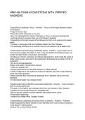 HRM 446 EXAM -2 QUESTIONS WITH VERIFIED ANSWERS
