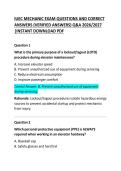 IUEC Mechanic Exam Questions and Correct Answers &vert; Comprehensive Practice Test & Study Guide