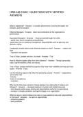 HRM 446 EXAM 1 QUESTIONS WITH VERIFIED ANSWERS