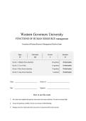 WGU D351 Functions of Human Resource Management Exam Prep & Quiz Bank &vert; Graded A