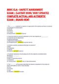 MSSC CLA Exam 2026&colon; 120&plus; Q&A with Verified Answers & Rationales &vert; Latest Version&NewLine;&NewLine;