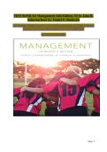 Management&comma; 14th Edition &colon; Test Bank &vert; Verified Exam Questions & Answer Guide &semi; by John R&period; Schermerhorn Jr&period; & Daniel G&period; Bachrach
