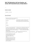 WGU C785 Biochemistry Unit Exam Questions  and Answers 100&percnt; Guaranteed Success &vert; Already Rated A&plus;