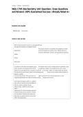 WGU C785 Biochemistry Unit Questions  Exam Questions and Answers 100&percnt; Guaranteed Success &vert; Already Rated A&plus;