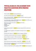 USPS SSA Academy Test Bank 2026&colon; NEWEST Version Actual Exam Questions with 100&percnt; Correct Answers & Verified Solutions for 2026&sol;2027 