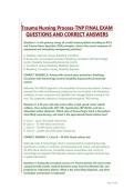  TNP FINAL EXAM QUESTIONS AND CORRECT ANSWERS