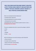 NACC PSW Exam Question Bank &lpar;2025&rpar; &ndash; National Association of Career Colleges &ndash; Personal Support Worker Practice Questions and Answers