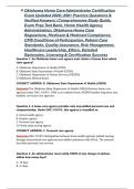 Oklahoma Home Care Administrator Certification Exam Updated 2026 &vert; 250&plus; Practice Questions & Verified Answers &vert; Comprehensive Study Guide&comma; Exam Prep Test Bank&comma; Home Health Agency Administration&comma; Oklahoma Home Care Regulations&comma; Medicare & Medicaid Complian