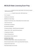 MCOLES State Licensing Exam Prep Updated 2026&sol;2027 Questions with Expert-Verified Answers&NewLine;
