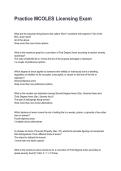 Practice MCOLES Licensing Exam Questions and Correct Answers with Rationales &lpar;2026&sol;2027&rpar;&NewLine;