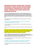 WASHINGTON DENTURIST LICENSING EXAM&ndash; QUESTIONS &NewLine;AND ANSWERS &vert; VERIFIED AND WELL DETAILED ANSWERS &NewLine;PLUS RATIONALES &vert; GUARANTEED PASS &vert; LATEST EXAM &NewLine;UPDATE &vert; EXAM PREP &vert; STUDY GUIDE &vert; PRACTICE TEST&vert; &NewLine;DOWNLOAD INSTANT PDF 
