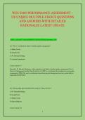 WGU D469 PERFORMANCE ASSESSMENT &ndash; &NewLine;350 UNIQUE MULTIPLE-CHOICE QUESTIONS &NewLine;AND ANSWERS WITH DETAILED &NewLine;RATIONALES LATEST UPDATE