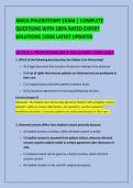 AMCA PHLEBOTOMY EXAM &vert; COMPLETE &NewLine;QUESTIONS WITH 100&percnt; RATED EXPERT &NewLine;SOLUTIONS &vert;2026 LATEST UPDATED 