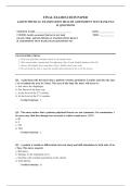 JARVIS PHYSICAL EXAMINATION HEALTH ASSESSMENT EXAM 2026  63&plus; COMPLETE EXAM QUESTIONS AND ANSWERS 100&percnt; VERIFIED A&plus; GRADE ASSURED&excl;&excl;&excl;&excl;&excl; NEW LATEST UPDATE&excl;&excl;&excl;&excl;