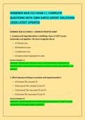HONDROS NUR 212 EXAM 3 &vert; COMPLETE &NewLine;QUESTIONS WITH 100&percnt; RATED EXPERT SOLUTIONS &NewLine;&vert;2026 LATEST UPDATED 