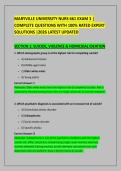 MARYVILLE UNIVERSITY NURS 661 EXAM 3 &vert; &NewLine;COMPLETE QUESTIONS WITH 100&percnt; RATED EXPERT &NewLine;SOLUTIONS &vert;2026 LATEST UPDATED