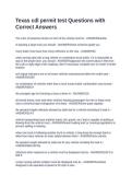 Texas cdl permit test Questions with Correct Answers