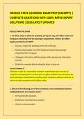 MCOLES STATE LICENSING EXAM PREP &lpar;EXCERPT&rpar; &vert; &NewLine;COMPLETE QUESTIONS WITH 100&percnt; RATED EXPERT &NewLine;SOLUTIONS &vert;2026 LATEST UPDATED 