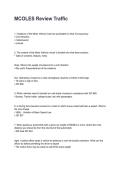 MCOLES Review Traffic Questions with Comprehensive Rationales &lpar;2026&sol;2027&rpar;&NewLine;