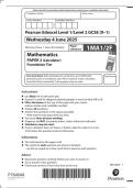 GCSE EDEXCEL MATHS JUNE 2025 PAPER 2 QUESTION PAPER &plus; MARKSCHEME &lpar;1MA1&sol;2F&rpar;