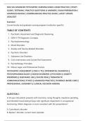 NSG 526 ADVANCED PSYCHIATRIC NURSING EXAM 2 EXAM PRACTICE &vert; STUDY&NewLine;GUIDE &vert; TESTBANK &vert; PRACTICE QUESTIONS & ANSWERS &vert; EXAM PREPARATION &vert;&NewLine;ADVANCED REVIEW &vert; COMPREHENSIVE PRACTICE EXAM &vert; LATEST UPDATE&NewLine;2026&sol;2027