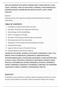 NSG 526 ADVANCED PSYCHIATRIC NURSING EXAM 1 EXAM PRACTICE &vert; STUDY&NewLine;GUIDE &vert; TESTBANK &vert; PRACTICE QUESTIONS & ANSWERS &vert; EXAM PREPARATION &vert;&NewLine;ADVANCED REVIEW &vert; COMPREHENSIVE PRACTICE EXAM &vert; LATEST UPDATE&NewLine;2026&sol;2027