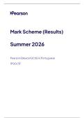GCSE EDEXCEL PORTUGUESE JUNE 2026 PAPER 3 &lpar;FOUNDATION&rpar; MARK SCHEME &lpar;1PG0&sol;3F&rpar;