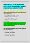 MHIC CONTRACTOR LICENSE FINAL PRACTICE &NewLine;EXAM &vert; COMPLETE QUESTIONS WITH 100&percnt; RATED &NewLine;EXPERT SOLUTIONS &vert;2026 LATEST UPDATED 