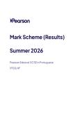 GCSE EDEXCEL PORTUGUESE JUNE 2026 PAPER 4 &lpar;FOUNDATION&rpar; MARK SCHEME &lpar;1PG0&sol;4F&rpar;