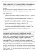 NYS INFECTION CONTROL MANDATED TRAINING EXAM PRACTICE &vert; STUDY&NewLine;GUIDE &vert; TESTBANK &vert; PRACTICE QUESTIONS & ANSWERS &vert; EXAM PREPARATION &vert;&NewLine;CERTIFICATION EXAM &vert; LATEST UPDATE 2026&sol;2027 &vert; ADVANCED REVIEW