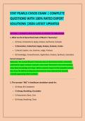 STAT PEARLS CHSOS EXAM &vert; COMPLETE &NewLine;QUESTIONS WITH 100&percnt; RATED EXPERT &NewLine;SOLUTIONS &vert;2026 LATEST UPDATED