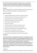 NYS &lpar;WRITTEN&rpar; INFECTION CONTROL EXAM PRACTICE &vert; STUDY GUIDE &vert;&NewLine;TESTBANK &vert; PRACTICE QUESTIONS & ANSWERS &vert; EXAM PREPARATION &vert;&NewLine;CERTIFICATION EXAM &vert; LATEST UPDATE 2026&sol;2027 &vert; ADVANCED REVIEW